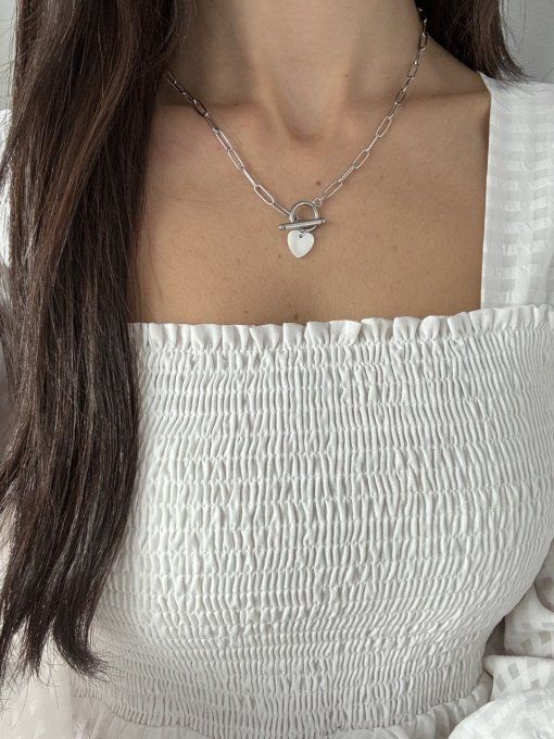 Collier "PEARLY HEART"